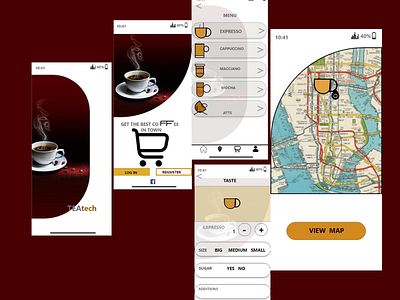 Coffee drinking mobile app