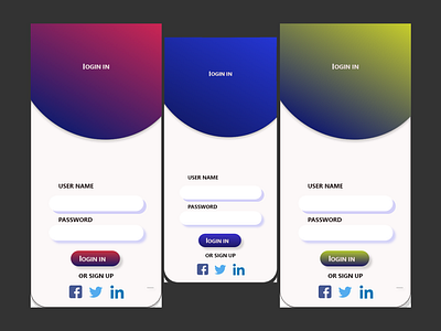 Login application design