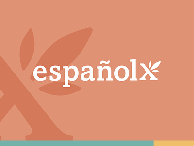 Españolx Logo | Concept bloom branding burst español flourish flower identity logo logotype monogram petal spanish spark wordmark x