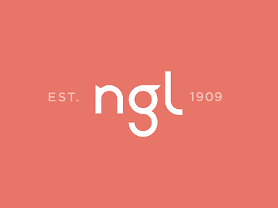 NGL Logo | Concept acronym branding circular curves established flourish friendly g identity logo lowercase mark round serif wordmark