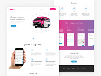 Vane Landing Page