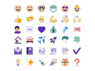 Kontist emoji set emoji icon illustration illustrator kontist vector