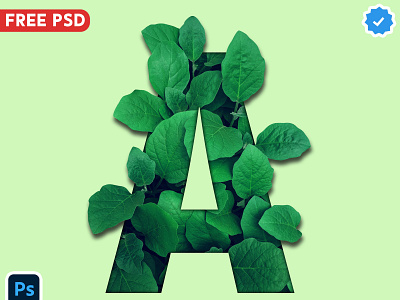 Realistic Leaf Text Effect | Free PSD