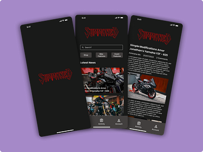 SummoneD - Automotive Magazine App app design graphic design ui ux