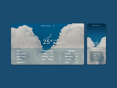 Weather Site and Weather App Concept app design graphic design illustration typography ui ux
