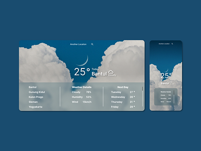 Weather Site and Weather App Concept