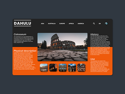 DAHULU - History Website Concept app ui ux
