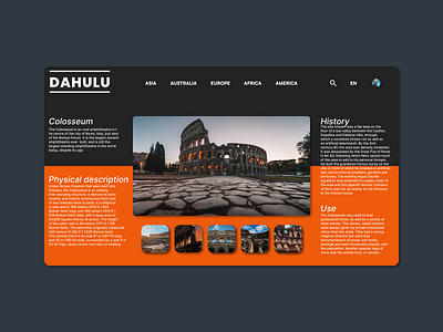 DAHULU - History Website Concept