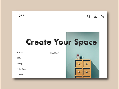 1988 Furniture website graphic design ui ux web design web development