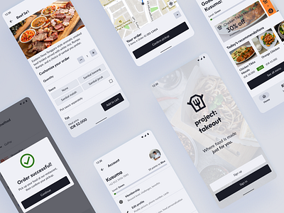 Project Takeout: A Food Ordering app for Office Workers design ui ux