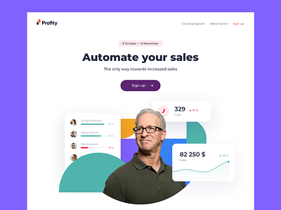 Online-course landing page