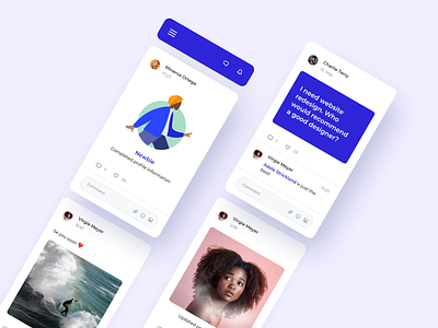 Daily UI 047 Activity Feed activity challenge content dailyui dailyui047 design feed mobile network news phone post product product design social ui ui details ui elements ux