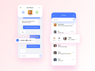 Daily UI 013 Direct Messaging app application cards chat clean cleanui dailyui dailyui013 design details interface messanger mobile mobileapp product simple simpleui text ui ux