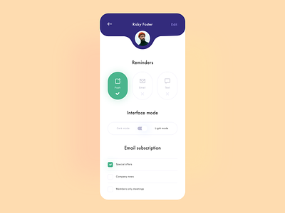 Daily UI 015 On/Off Switch app application application ui challenge dailyui dailyui014 design details flat interface minimal notification onoff settings subscription switcher ui ux
