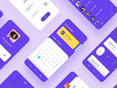 Mobile app concept app application birthdaymprofile calendar cards clean design contacts dashboad details gift interface mobile notifications search settings simple tumbler ui uidesign ux