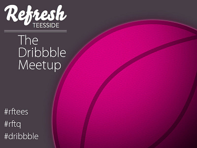 Refresh Teesside Dribbble Rebound dribbble purple refresh teesside rftees