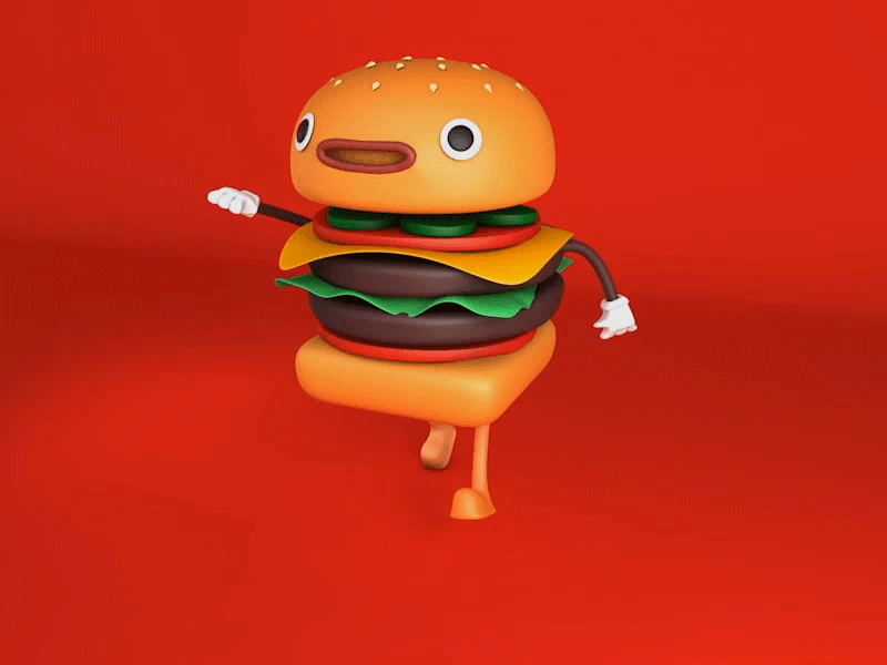 Running burger