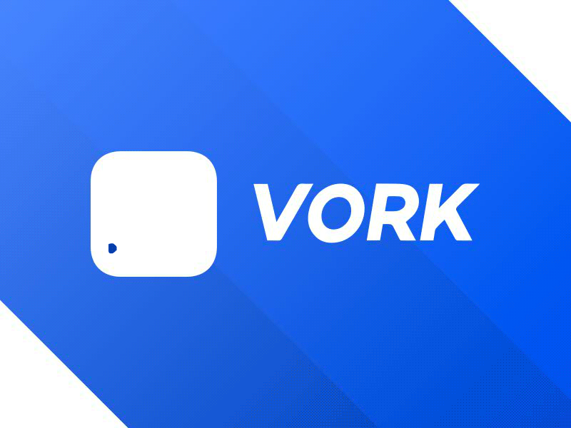 Vork Logo animation communication communities design ios iphone logo networks ui ux