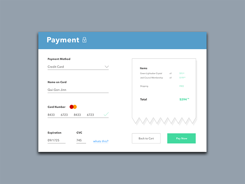 Daily Ui #002 minimal clean screen checkout pay card credit payment ui daily dailyui