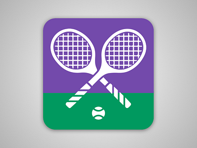 Daily Ui #005 app icon dailyui green purple tennis wimbledon