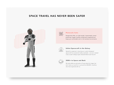 SPACED Homepage concept space spaced spacedchallenge travel ui ux