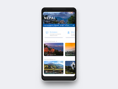 Daily UI #14 Countdown Timer card cards countdown daily dailyui design nepal timer travel ui