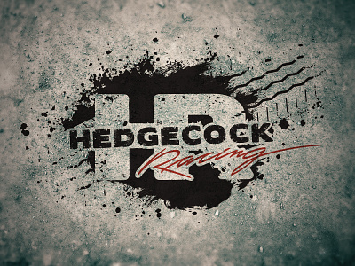 Hedgecock Racing Logo grunge logo