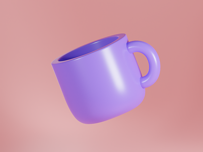 Mug 3d 3d illustration app design graphic design icon illustration mug