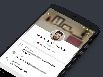 Android User Profile - study android decoration mobile profile ui usability ux