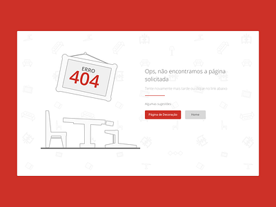Erro 404 Viva Decora Web 404 design erro ui usability ux web