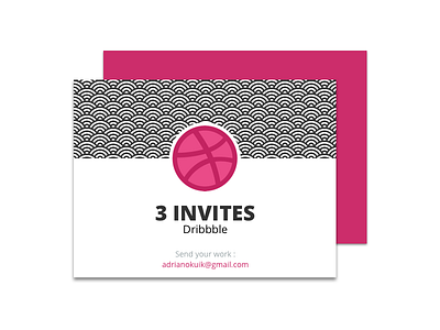 3 Dribbble Invites