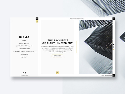 Web design study for Nichefg