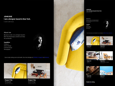 Barts Free Simple And Minimal Portfolio Website Dark Style bootstrap css development free freebie html web web design