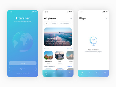 Traveller iOS Application Freebie - Coming soon! application application design download free freebie latvia riga travel