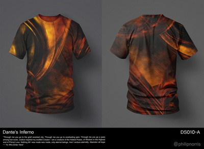 Dante's Inferno T-Shirt Design abstract digital art graphic design photoshop print t shirt