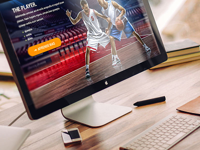 WIP ( The Game ) basketball design basketball landing page basketball player basketball website custom design custom landing page landing page players rebound sports sports website website