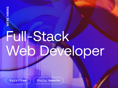 Now Hiring: Full-Stack Developer @ RONIK