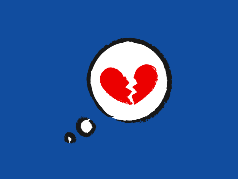 Broken Heart after effects animation design illustration media messages social stickers vector art