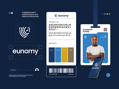 Eunomy Brand Identity automation branding compliance creative cybersecurity design graphic design identity logo security