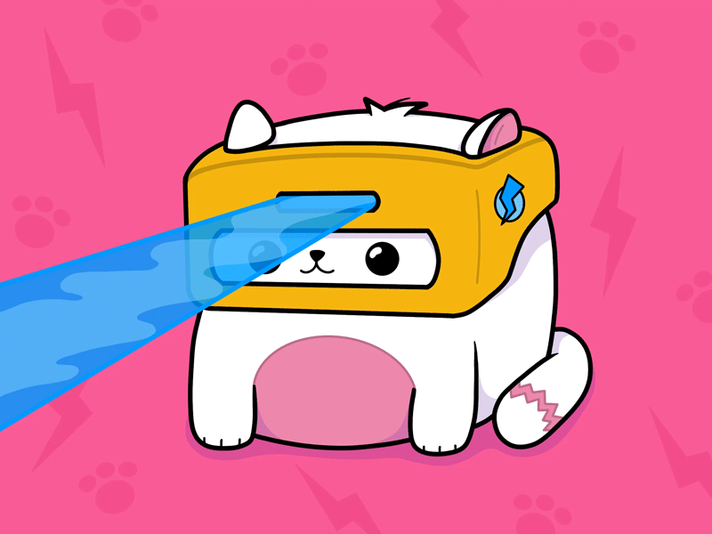 Cyclops Kitty animation cat cats cute drawing fun illustration ipad kitty laser procreate