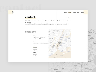 Contact clean design interface minimal minimalism minimalist minimalistic typo typography ui web website