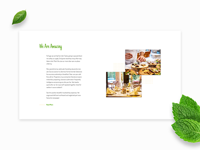 About Section bakery clean clear design graphic interface minimal responsive restaurant simple simple clean interface style trendy typography ui ux web website