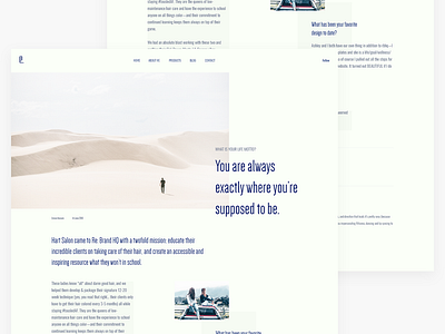 Minimal Blog Page v1 update article blog blog post clean creative design interface layout minimal simple clean interface style trendy typography ui web website