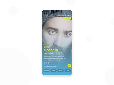 User Profile app application ui challenge checkout checkout page clean daily 100 challenge dailyui design interface minimal profile page responsive simple clean interface trendy typography ui user ux