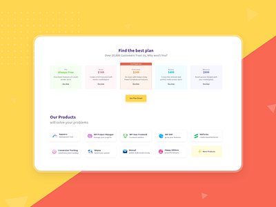 Dokan - landing page