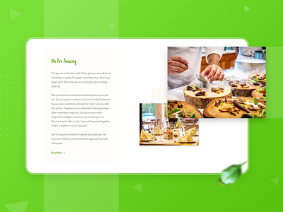 Sea food home page clean design interface style trendy typography ui ux web website