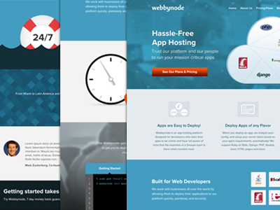 Webbynode Website Redesign app cloud hosting ui user experience user interface ux web webdesign