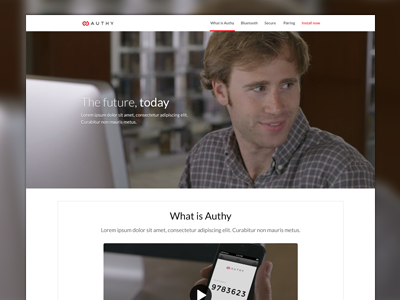 The Future app desktop landing ui user interface mobile ux web design