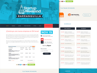 Startup Weekend Website app landing mobile portfolio ui ux web web design webdesign