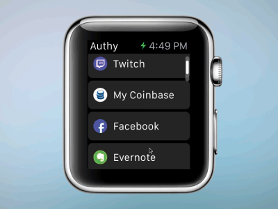 Two-factor auth for Apple watch